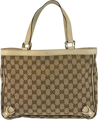 Gucci Beige Gg Tote Bag (Authentic Pre-Loved)