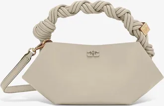 Ganni Grey Mini Bou Bag in Light