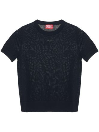 Diesel Round Neck Black Top