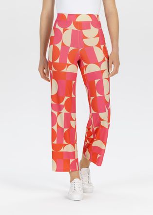 Stehmann 7/8-Hose STEHMANN, Damen, Gr. 34, N-Gr, pinklemonade, Web, Obermaterial: 97% Polyester, 3% Elasthan, bedruckt, 7/8-L&auml;nge, Hosen 7/8-Hose, mit grafisch