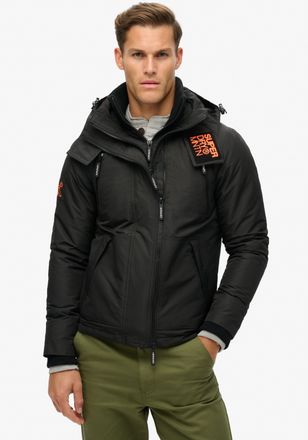 Superdry Outdoorjacke SUPERDRY HOODED MTN WINDBREAKER JACKET, Herren, Gr. XXL, schwarz, Web, Obermaterial: 100% Polyester, unifarben, Jacken Outdoorjacke
