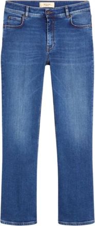 Max Mara Wkdrapallo Jeans - Dames - Cropped Jeans - Blauw - S - Katoen - Jeans