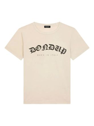 Dondup logo-print t-shirt - Neutrals