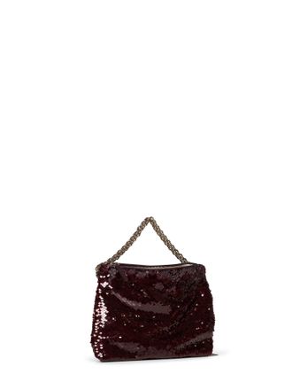 Jimmy Choo London Womens Clutch Bag Callie Bordeaux Polyester Shoulder