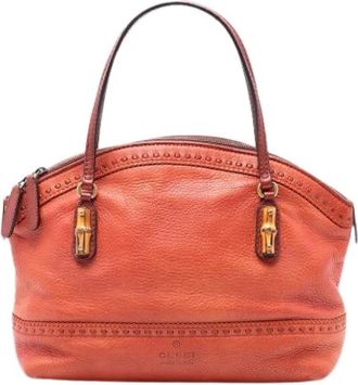 Gucci Pre-owned Handbags, female, Orange, Size: ONE SIZE Pre-owned Handbag