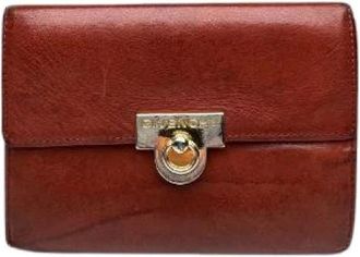 Givenchy Pre-owned Leren Portemonnee - Dames - Vintage Accessoires - Bruin - ONE Size - Leer - Vintage