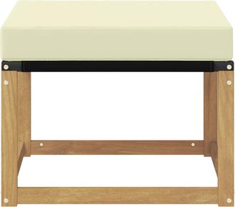 vidaXL Reposapi&eacute;s De Exterior Madera Maciza De Acacia Y Tela Textilene Vidaxl