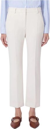 Max Mara Rana Pant - Dames - Vrijetijds broeken - Wit - M - Polyester - Broeken