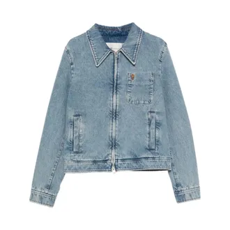Ami Heren, Jassen, Blauw, Maat: S Katoen