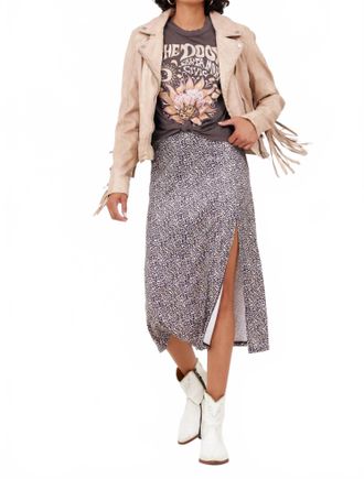 Mauritius Zoe Rf Leather Jacket In Beige