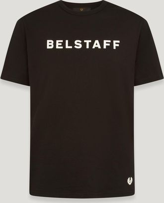 Belstaff Logo T-shirt Mens Cotton Jersey Black Size 2XL