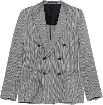 Tagliatore Herringbone Double-breasted Blazer