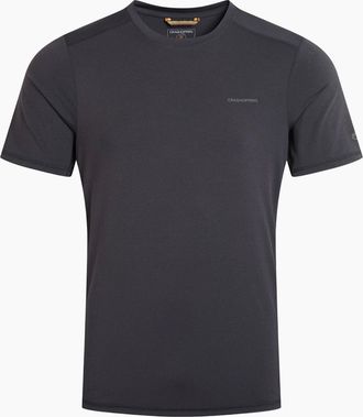 Craghoppers Mens Craghoppers Mens Charon II Reflective Logo T-Shirt - Black - Size: 40