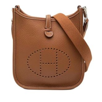 Herm&egrave;s Pre-owned Evelyne TPM - Dames - Pre-owned - Bruin - Maat: ONE Size Leer