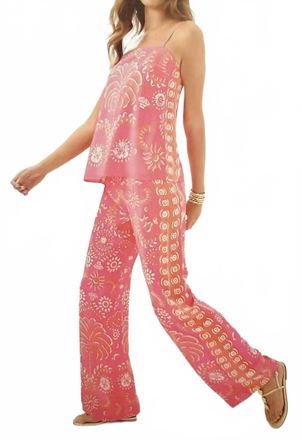 Lilly Pulitzer Vianna Silk Palazzo Pant In Pink