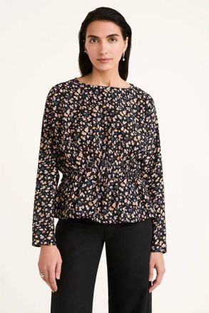 Merlette Reeves Long Sleeve Blouse In Deco Print