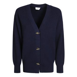 Elisabetta Franchi Maglia Tricot - female - Elisabetta Franchi - Cardigans - Blue - L - Knitwear