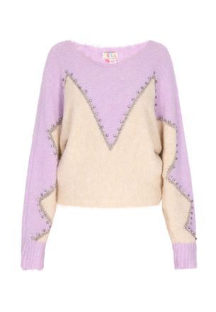 Izia Jumper Dames Lavendel cr&egrave;me