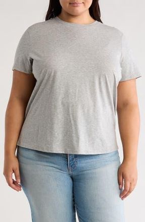Vince Essential Crewneck Tee in Heather Grey at Nordstrom Rack, Size 3X-Large