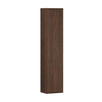 Petits Meubles Columna mural de 1 puerta oscura paneles laminados madera