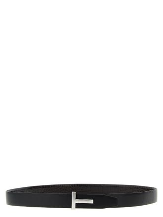 Tom Ford Mens Brown Calfskin Regular Belt