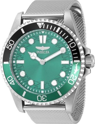 Invicta Pro Diver Quartz Green Dial Sprite Bezel Mens Watch 49687