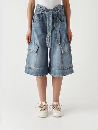 Pinko Cotton Denim Shorts