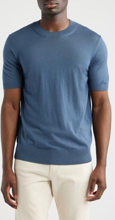 BOSS Umauro Wool Knit T-Shirt in Open Blue at Nordstrom, Size Xx-Large