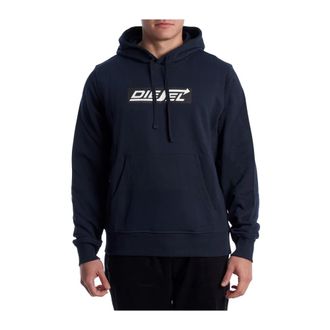 Diesel Hoodies - male - Diesel - Hoodies - Blue - 2XL - Sweatshirts & Hoodies