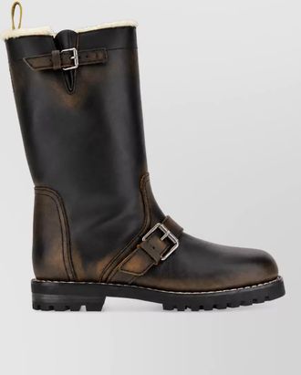 Fendi leather boots