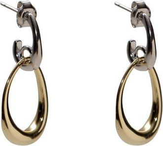 Argento Vivo Interlock Drop Earrings in Gold/Silver at Nordstrom
