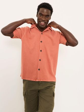 Fat Face FatFace Terracotta Textured Shirt