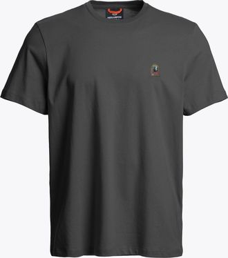 Parajumpers Mens T-Shirt in Dark Grey Cotton - Size X-Large
