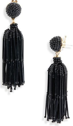 Carolina Herrera Tassel Earrings in Black at Nordstrom
