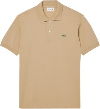 Lacoste Beige Polo Classic Fit Katoenen T-shirt - Heren - Polos - Beige - S - Katoen - Tops