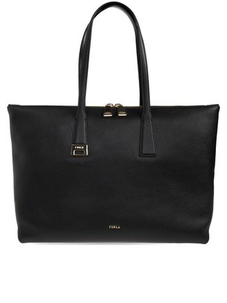 Furla Olivia L Tote Rectangular Textured Leather Tote