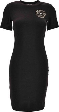 Versace Jeans Couture Jurken - Dames - Korte kleedjes - Zwart - XS - Kleedjes
