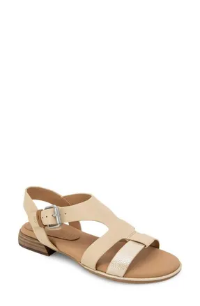 Gentle Souls Haisley Ankle Strap Sandal in Sand Leather at Nordstrom, Size 6