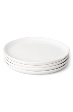 Fable Interiors The Dessert Set of 4 Plates in Cloud White at Nordstrom