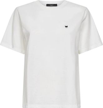Max Mara Max Mara Weekend T-shirts en Polos Wit - Dames - T-shirts - Wit - L - Katoen - Tops