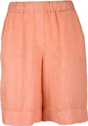 Gran Sasso Pink Linen Shorts