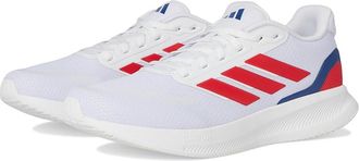 adidas Run Falcon 5 Mens Running Shoes White/Semi Lucid Red/Black : 10.5 D - Medium, Textile