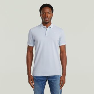 G-Star Dunda Overdyed Slim Polo - Lichtblauw - Heren