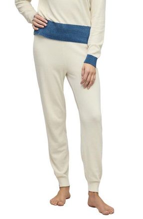 Barefoot Dreams CozyChic Ultra Lite Colorblock Joggers in Cream Multi at Nordstrom, Size X-Large