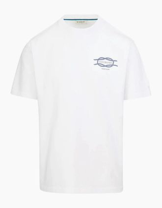 Sandbanks Mens Sandbanks Yacht Club T-Shirt White - Size: 36