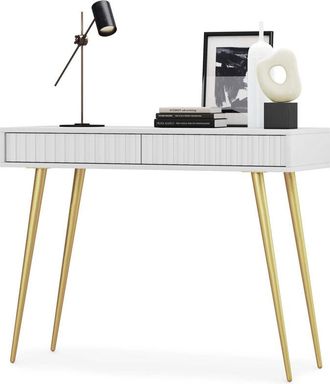 Selsey Selsey - bello - Tocador - 104 cm - blanco con patas doradas