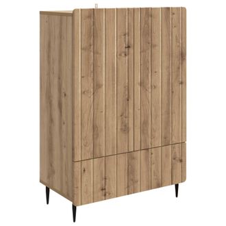 vidaXL Aparador Roble Artisan 66 X 34,5 X 97 Cm Madera De Ingenier&iacute;a Vidaxl