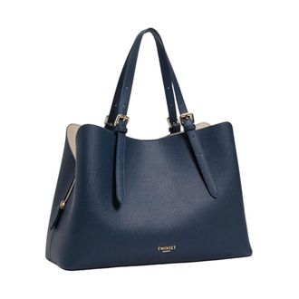 Twinset Handbags, female, Blue, Size: ONE SIZE Shopper Bag
