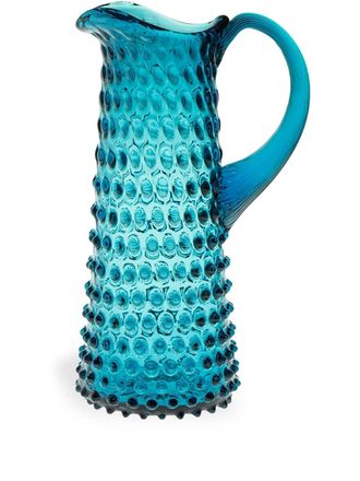 Klimchi Caraffa Hobnail con cristalli - Blu