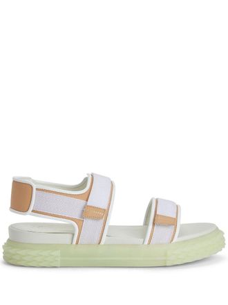 Giuseppe Zanotti Sandali Blabber Gummy con strappo - Bianco